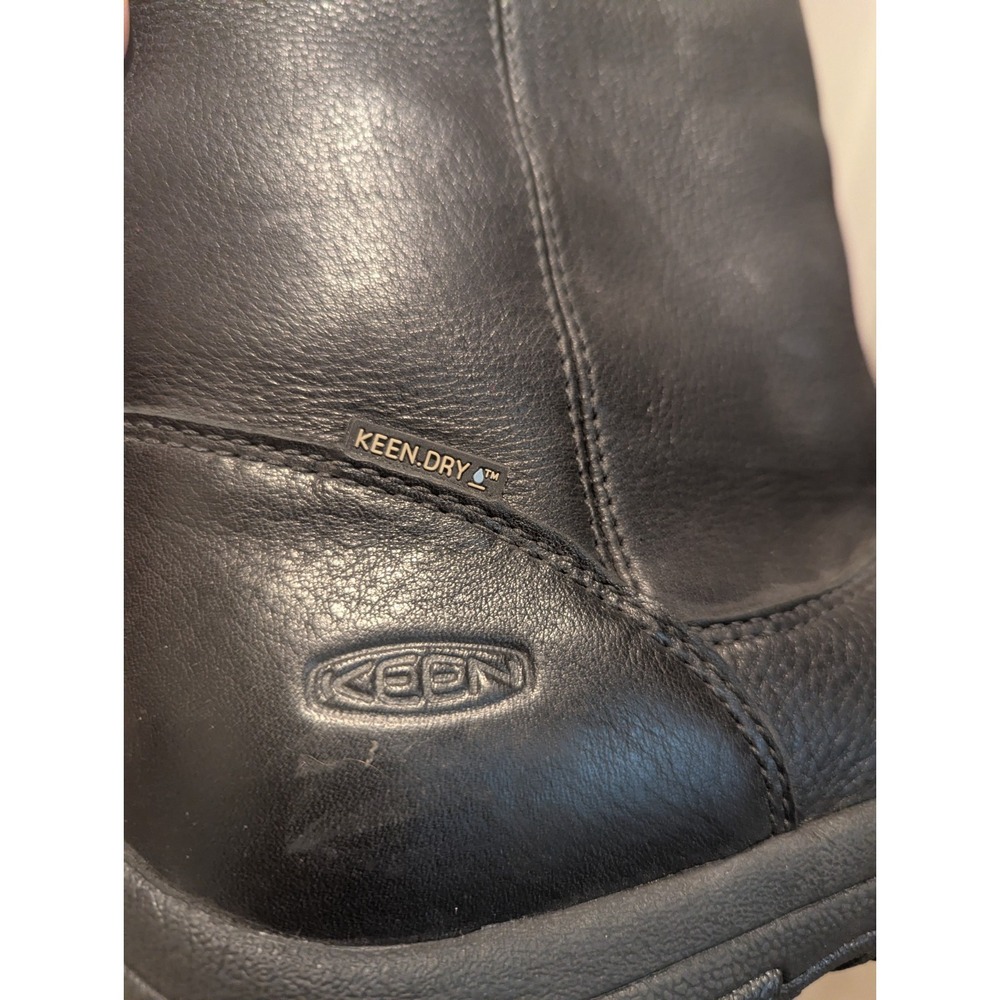 KEEN Dry Women's Black Leather Tall Boots Size 6.5 - Picture 9 of 9